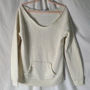 Alternative Apparel Earth Oatmeal Fleece Sz XL Top